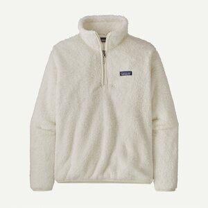Patagonia Los Gatos 1/4 Zip Fleece Teddy Cream Birch Cozy Pullover Sweater, M